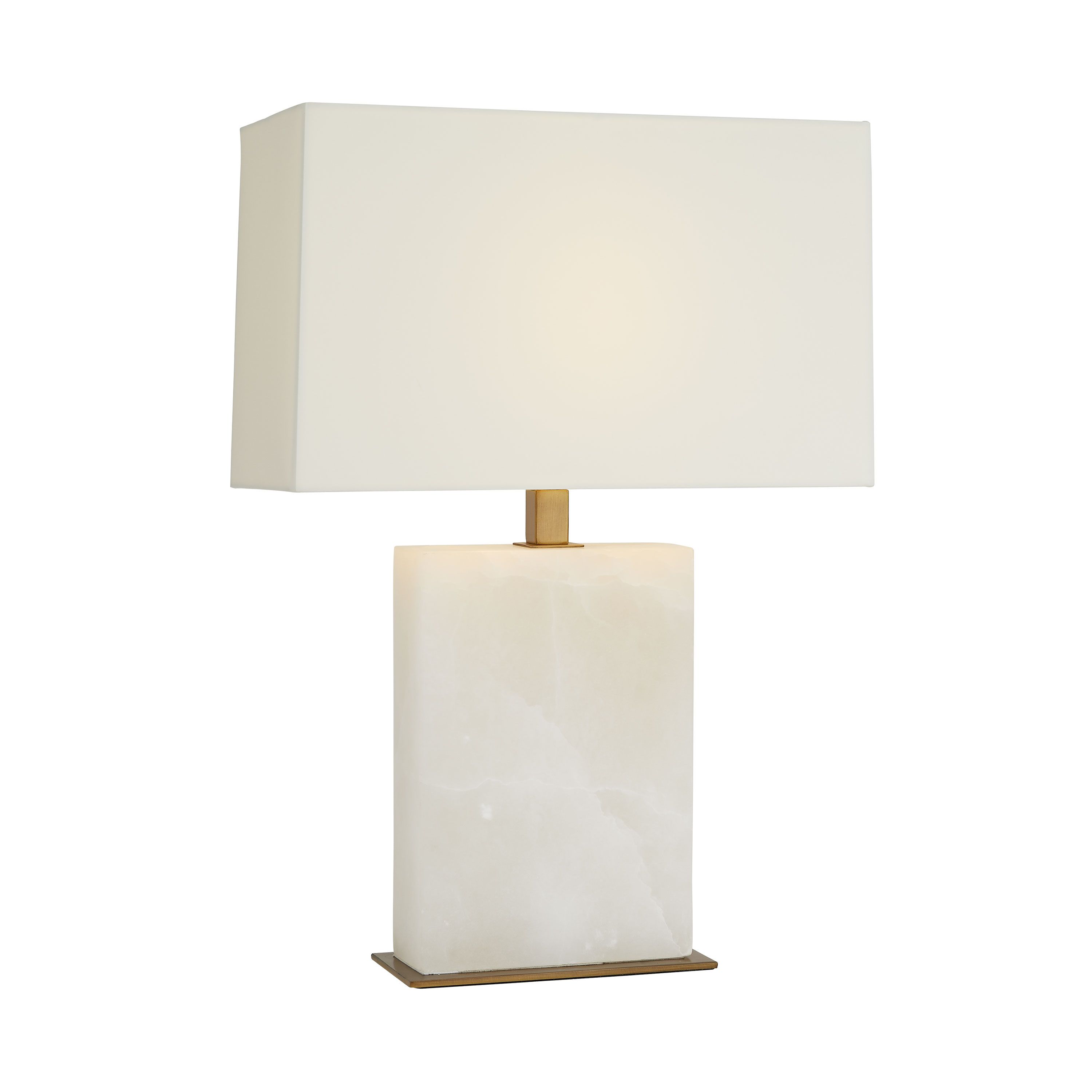 42328-798 - Carson Lamp - Alabaster, Vintage Brass