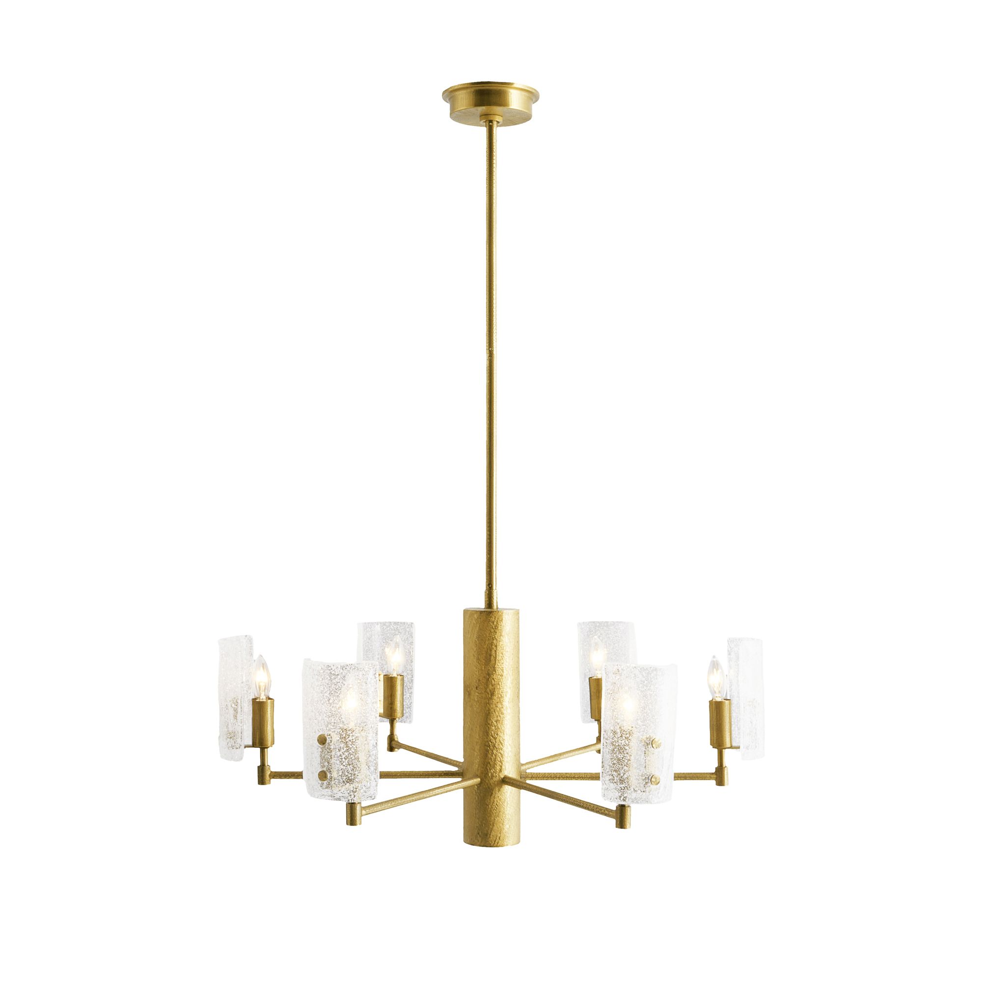 DMC12 - Zeki Chandelier - Chattered Antique Brass