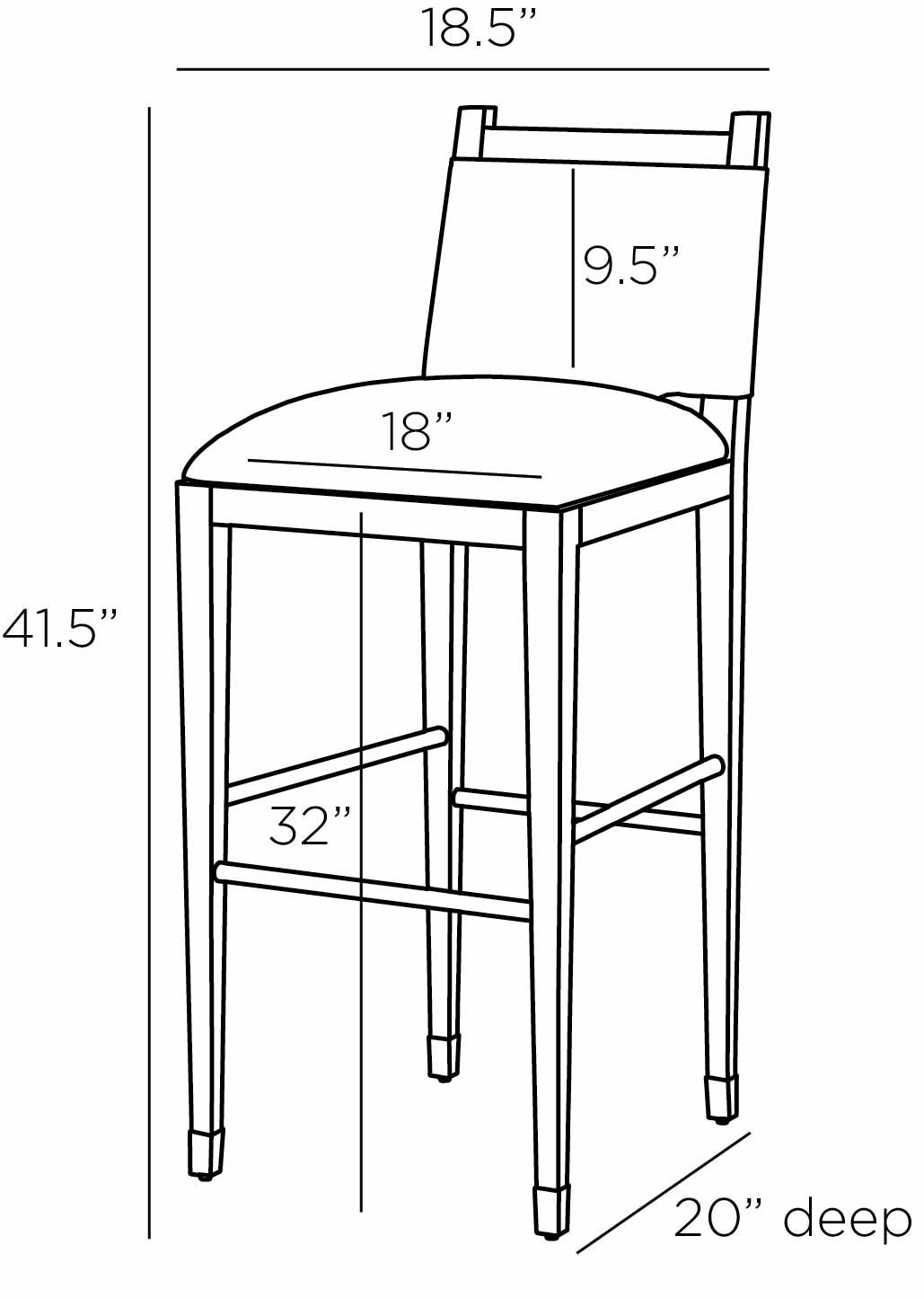 Fsi07 - Burdock Bar Stool - Vanilla Leather