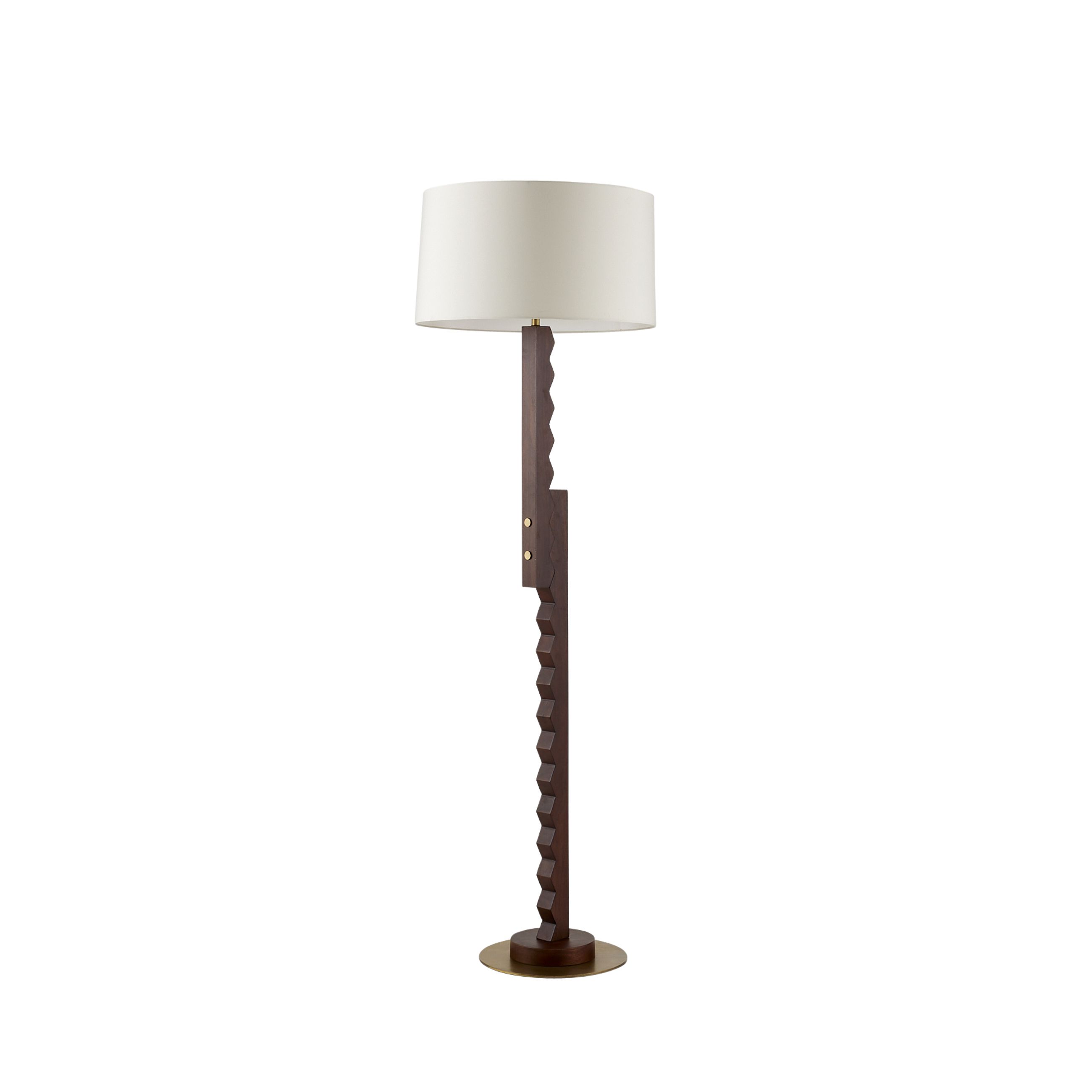 PFI12-769 - Elvis Floor Lamp - Dark Walnut, Mango Wood