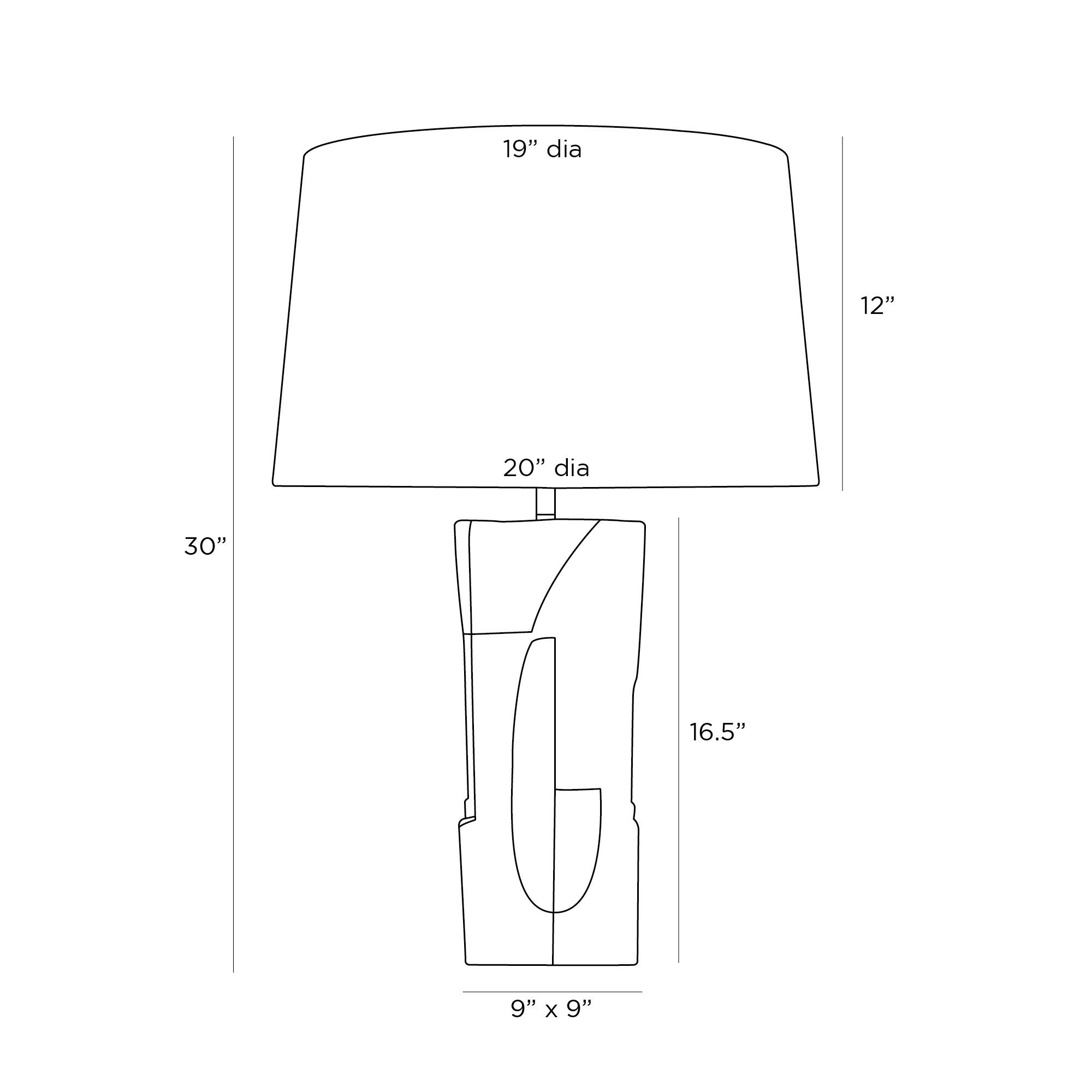 PTS05-SH012 - Veda Lamp - Acorn, Terracotta