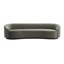 8032 Turner Sofa Sharkskin Velvet Grey Ash Angle 1 View