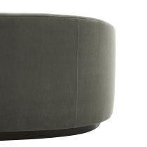 8032 Turner Sofa Sharkskin Velvet Grey Ash Back View 