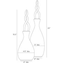 ARI12 Elixir Decanters, Set of 2 Product Line Drawing