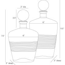 ARI14 Eaves Decanters, Set of 2 Product Line Drawing