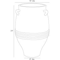 AVS04 Chicago Small Outdoor Planter Product Line Drawing