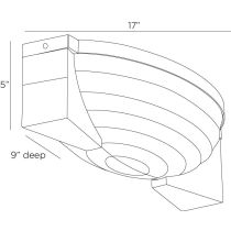 DFC14 Hammonds Flush Mount Product Line Drawing