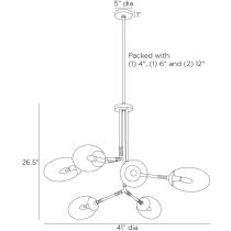 DLC28 Falcon Chandelier Product Line Drawing