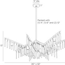 DLC31 Gia Chandelier Product Line Drawing