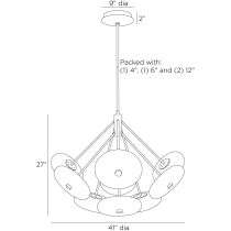 DLC33 Helios Chandelier Product Line Drawing