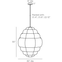 DMC15 Yahara Chandelier Product Line Drawing