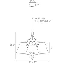 DMC18 Abrams Chandelier Product Line Drawing