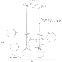 DMC30 Hadden Chandelier Product Line Drawing