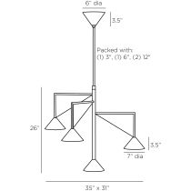 DMI10 Axel Chandelier Product Line Drawing