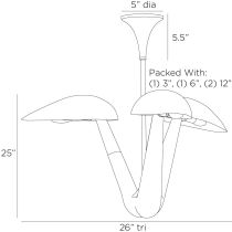 DMI11 Everglades Chandelier Product Line Drawing