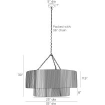 DMI14 Creighton Chandelier Product Line Drawing