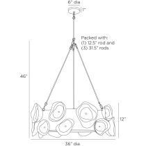 DMI17 Gaia Chandelier Product Line Drawing