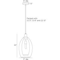 DPI12 Hilary Pendant Product Line Drawing