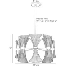 DSC07 Gwendolyn Chandelier Product Line Drawing