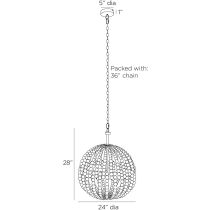 DSS02 Emma Chandelier Product Line Drawing