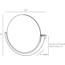 DWC25 Alicia Sconce Product Line Drawing