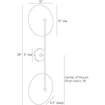 DWC31 Griffith Sconce Product Line Drawing
