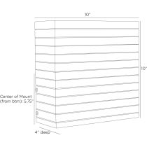DWC44 Carter Outdoor Sconce Product Line Drawing
