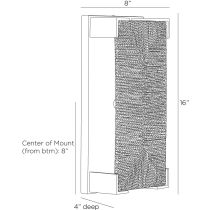 DWC47 Finnegan Sconce Product Line Drawing