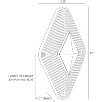 DWC49 Gatsby Sconce Product Line Drawing