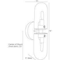 DWC51 Javier Sconce Product Line Drawing