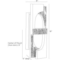 DWC60 Graham Sconce Product Line Drawing