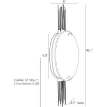 DWI16 Ernest Sconce Product Line Drawing