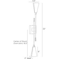 DWI20 Herrera Sconce Product Line Drawing