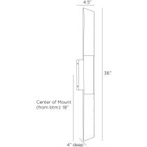 DWI21 Francisco Sconce Product Line Drawing