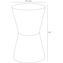 FAS07 Costello Accent Table Product Line Drawing