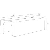 FCI19 Halton Cocktail Table Product Line Drawing