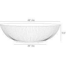 FCS14 Etta Outdoor Coffee Table Product Line Drawing