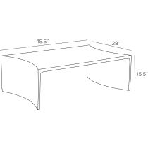 FCS16 Haney Outdoor Cocktail Table Product Line Drawing