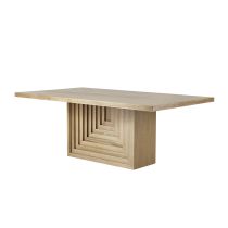 FDS10 Crockett Dining Table Angle 2 View