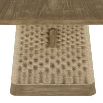 FDS12 Delrio Outdoor Dining Table Back View 