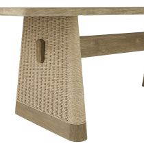 FDS12 Delrio Outdoor Dining Table Back Angle View