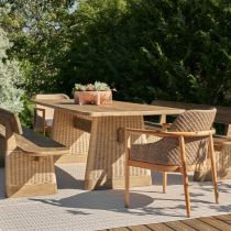 FDS12 Delrio Outdoor Dining Table Enviormental View 1