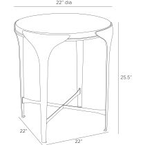 FEI22 Janine End Table Product Line Drawing