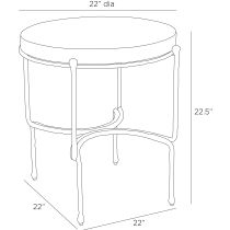 FEI24 Cedrick End Table Product Line Drawing