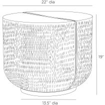 FEI26 Fosser End Table Product Line Drawing