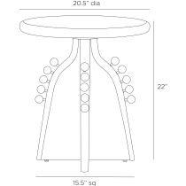 FEI27 Guillermo End Table Product Line Drawing