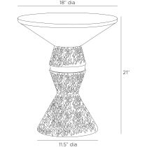 FEI28 Floyd End Table Product Line Drawing