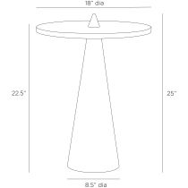 FEI29 Aria End Table Product Line Drawing