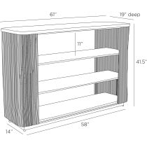 FGI05 Easton Bookshelf Product Line Drawing