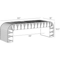 FHI11 Hutchins Bench Product Line Drawing